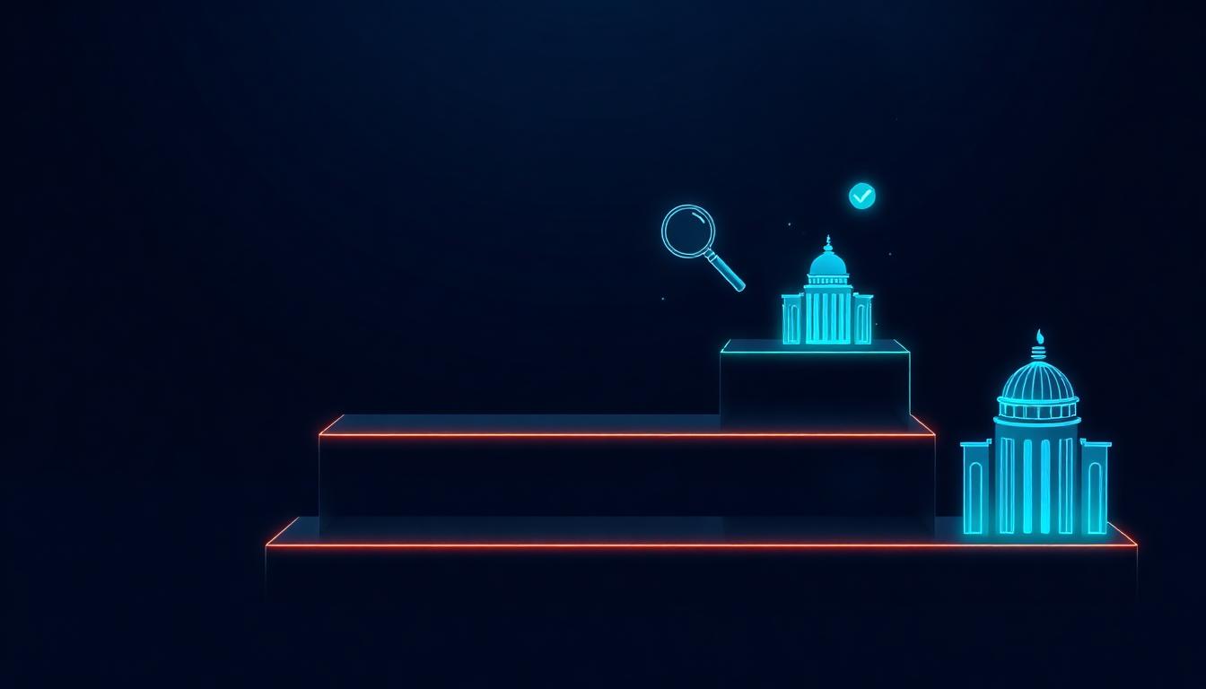 Four-level verification ladder from AI automation to institutional verification